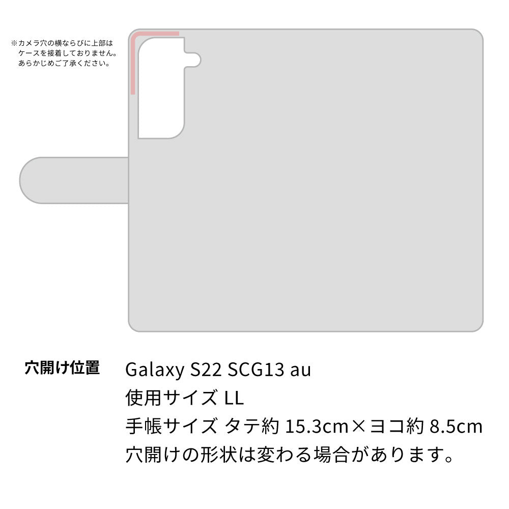 Galaxy S22 SCG13 au スマホショルダー 【 手帳型 Simple 名入れ 長さ調整可能ストラップ付き 】 耐衝撃