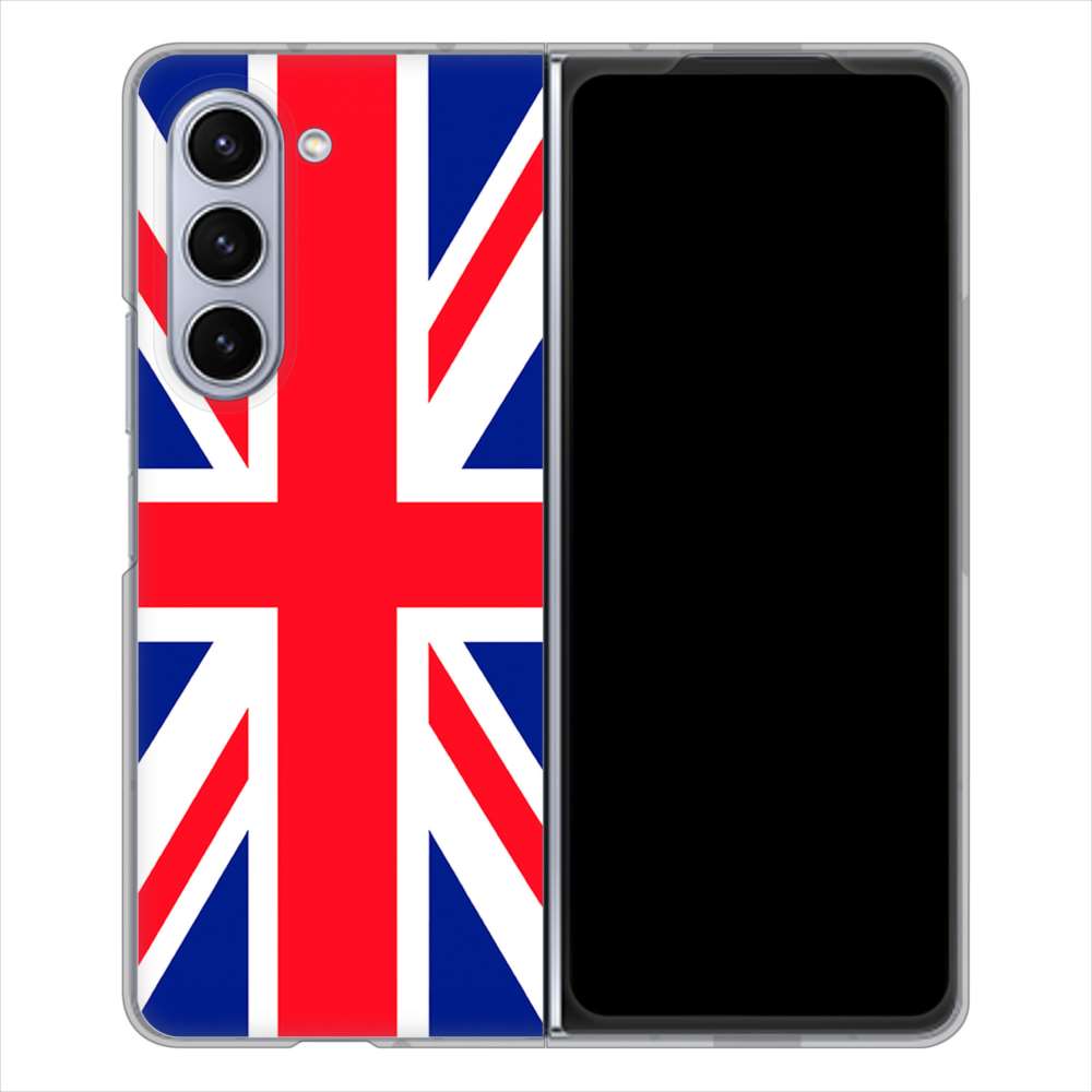 Galaxy Z Fold5 SCG22 au 高画質仕上げ 背面印刷 ハードケースユニオンジャック