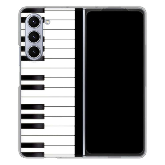 Galaxy Z Fold5 SCG22 au 高画質仕上げ 背面印刷 ハードケースピアノ