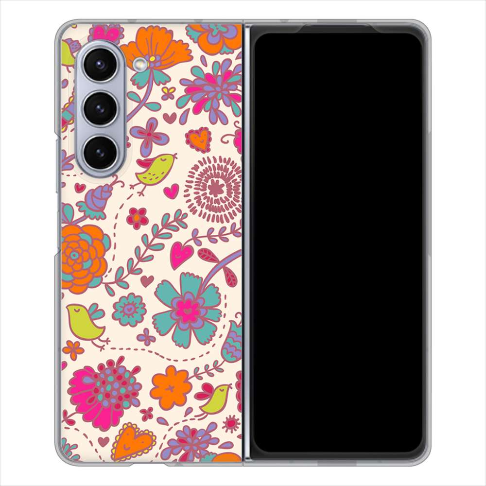 Galaxy Z Fold5 SCG22 au 高画質仕上げ 背面印刷 ハードケースマルチスタイル