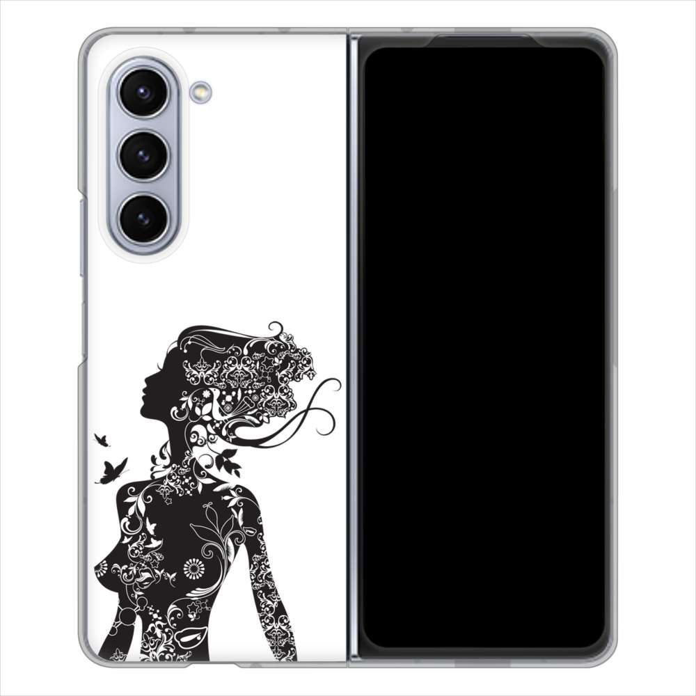 Galaxy Z Fold5 SCG22 au 高画質仕上げ 背面印刷 ハードケース 【384 ボディアート】