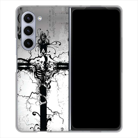 Galaxy Z Fold5 SCG22 au 高画質仕上げ 背面印刷 ハードケース 【432 張付の骸】