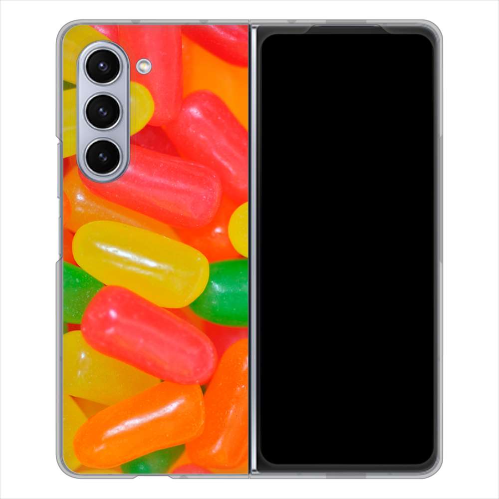 Galaxy Z Fold5 SCG22 au 高画質仕上げ 背面印刷 ハードケーススイーツ