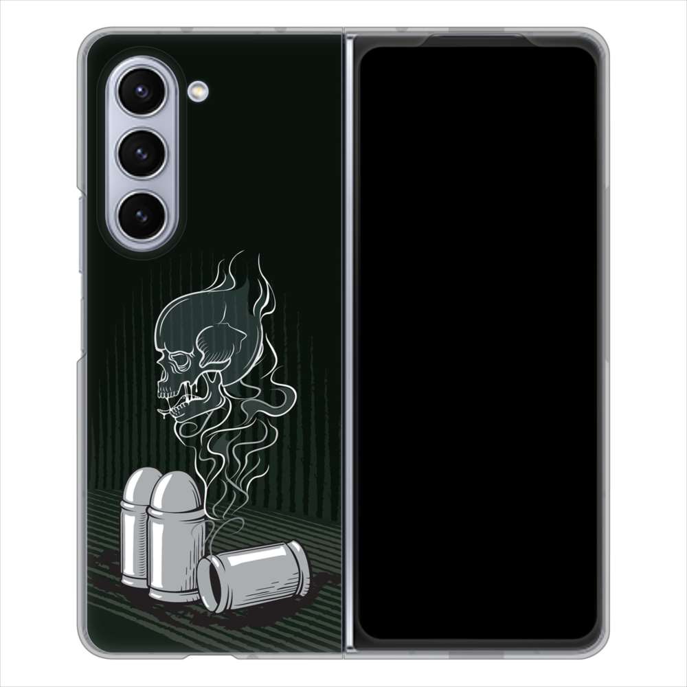 Galaxy Z Fold5 SCG22 au 高画質仕上げ 背面印刷 ハードケース 【481 弾丸】