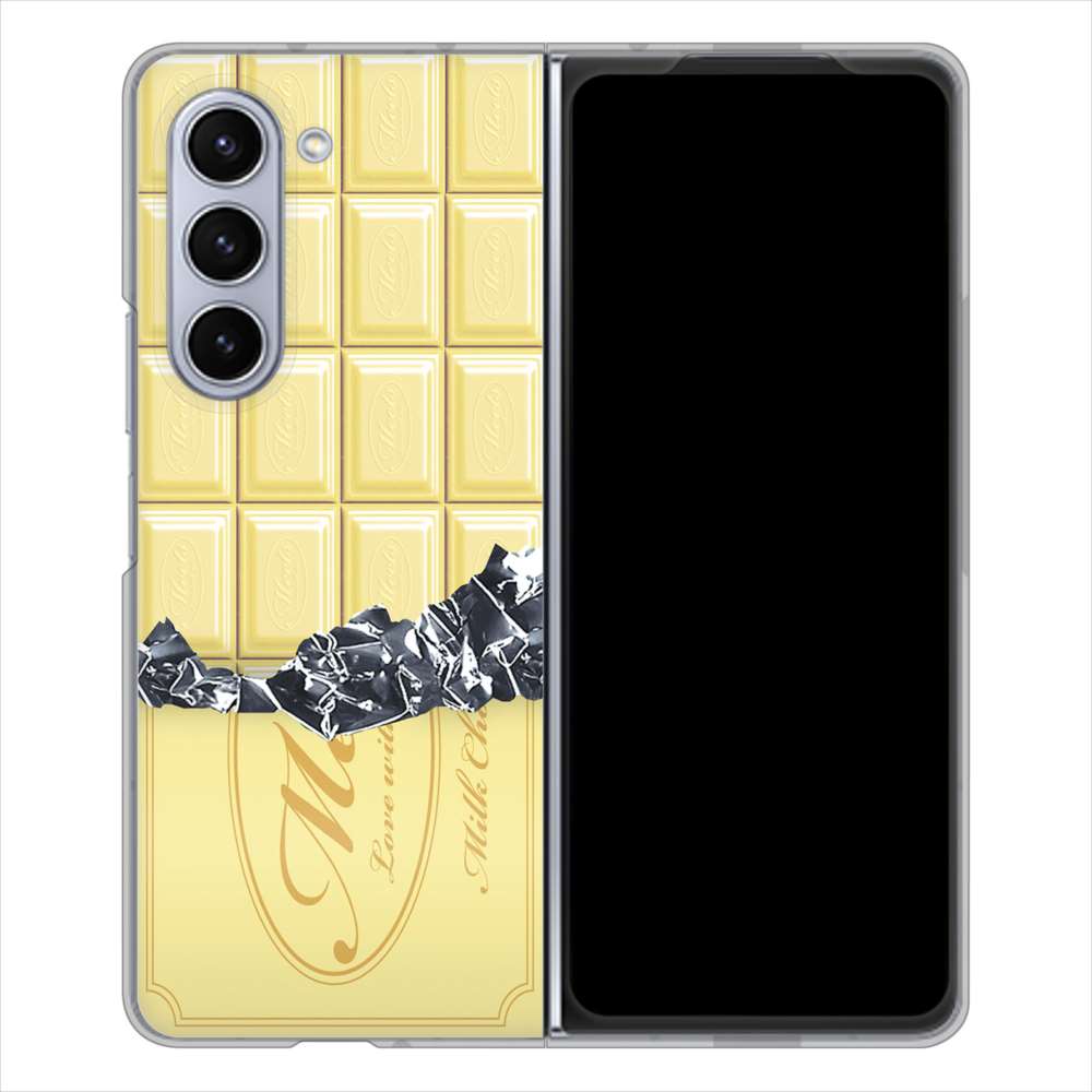 Galaxy Z Fold5 SCG22 au 高画質仕上げ 背面印刷 ハードケース板チョコ