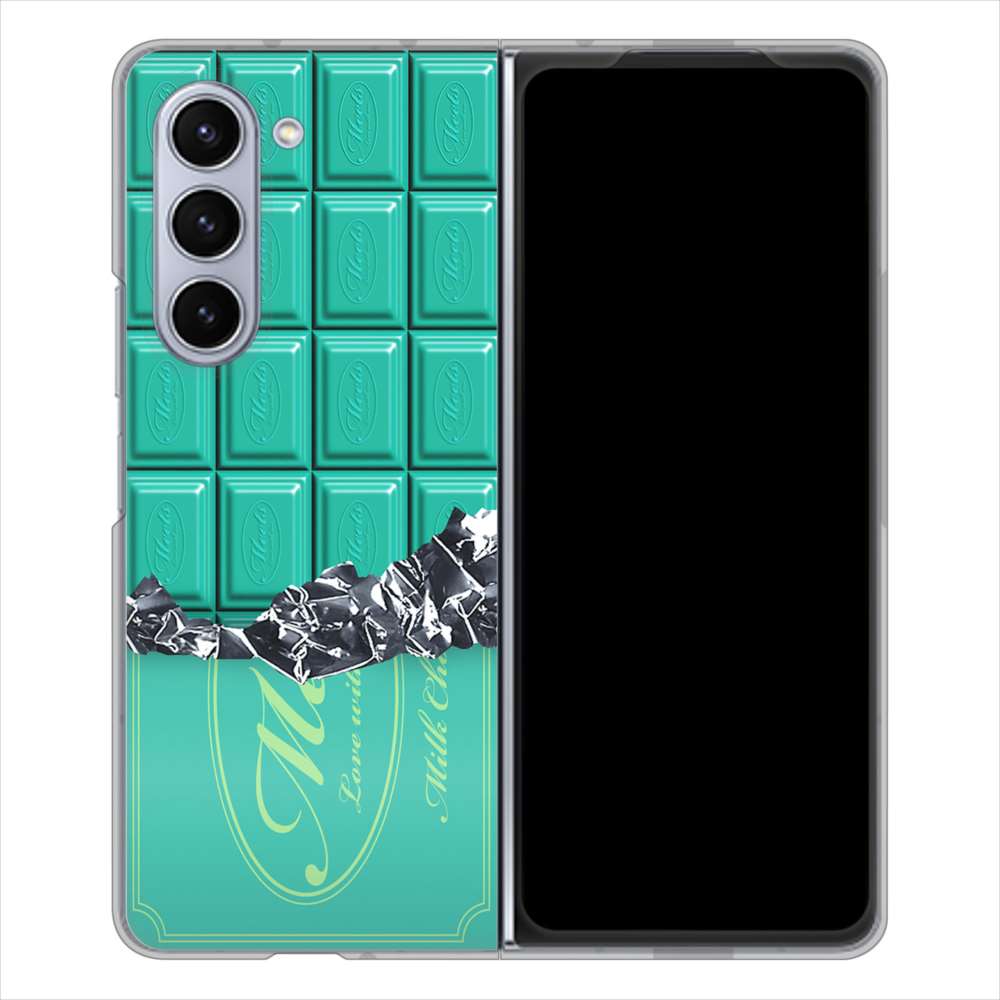 Galaxy Z Fold5 SCG22 au 高画質仕上げ 背面印刷 ハードケース板チョコ