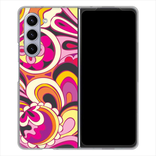 Galaxy Z Fold5 SCG22 au 高画質仕上げ 背面印刷 ハードケース 【586 ブローアップカラー】