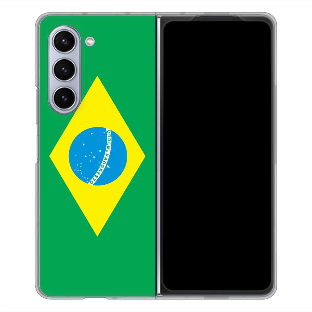 Galaxy Z Fold5 SCG22 au 高画質仕上げ 背面印刷 ハードケース国旗