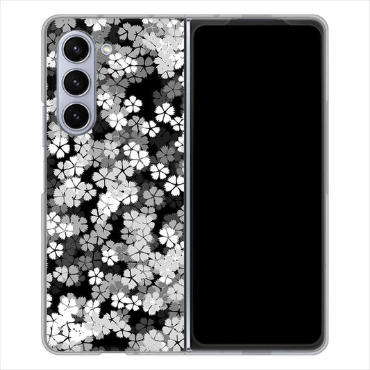 Galaxy Z Fold5 SCG22 au 高画質仕上げ 背面印刷 ハードケース 【1332 夜桜】