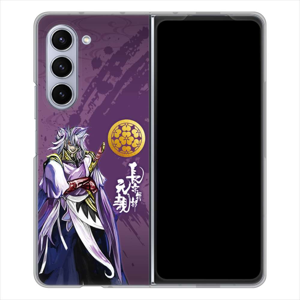 Galaxy Z Fold5 SCG22 au 高画質仕上げ 背面印刷 ハードケース家紋