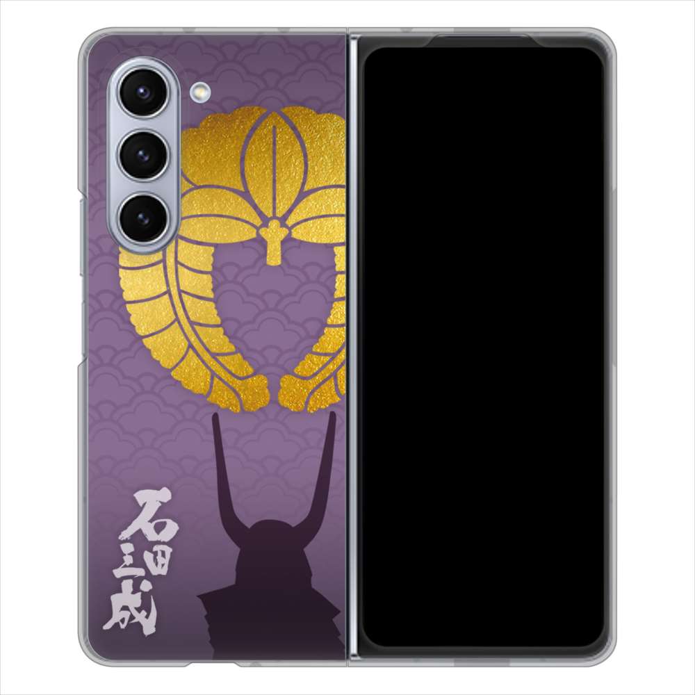 Galaxy Z Fold5 SCG22 au 高画質仕上げ 背面印刷 ハードケース家紋