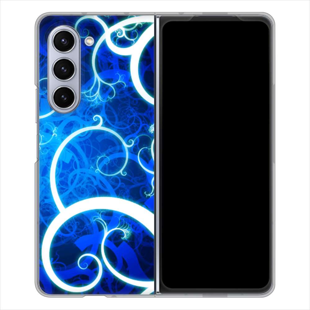 Galaxy Z Fold5 SCG22 au 高画質仕上げ 背面印刷 ハードケース 【EK850 神秘の草】