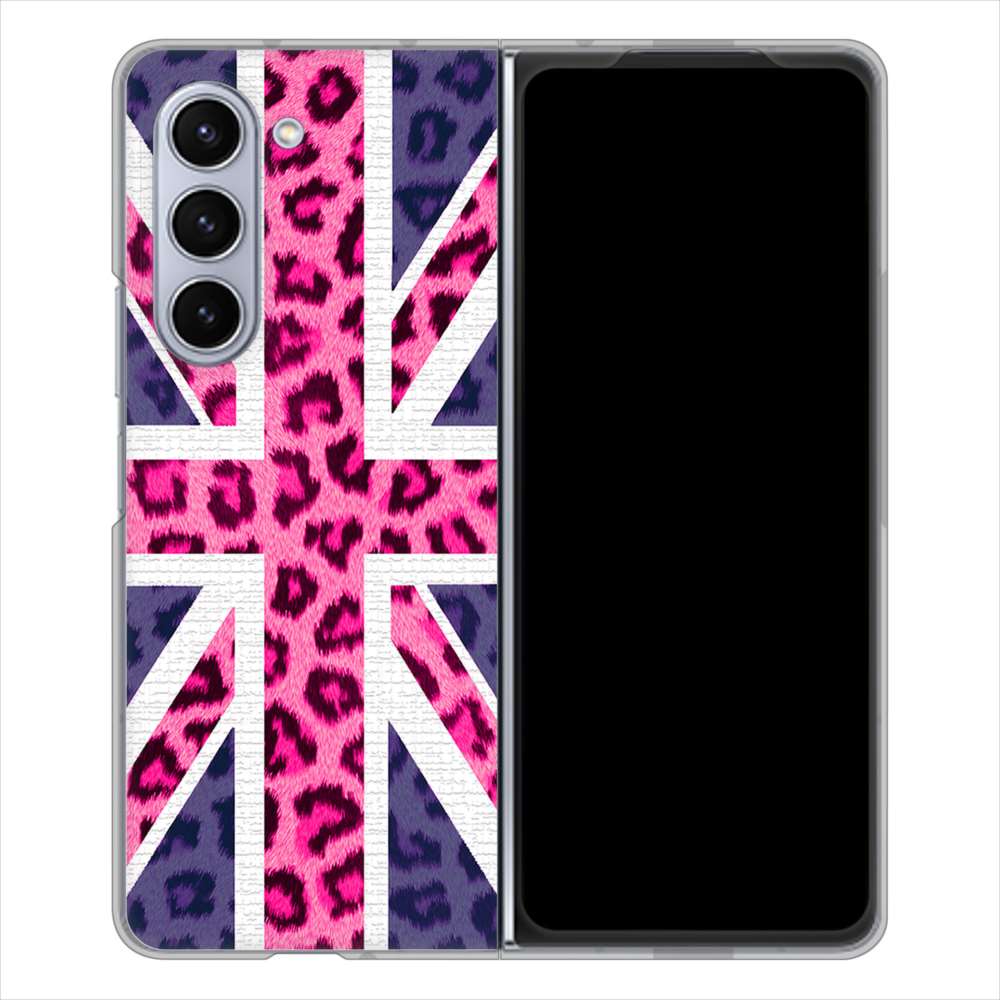 Galaxy Z Fold5 SCG22 au 高画質仕上げ 背面印刷 ハードケースユニオンジャック