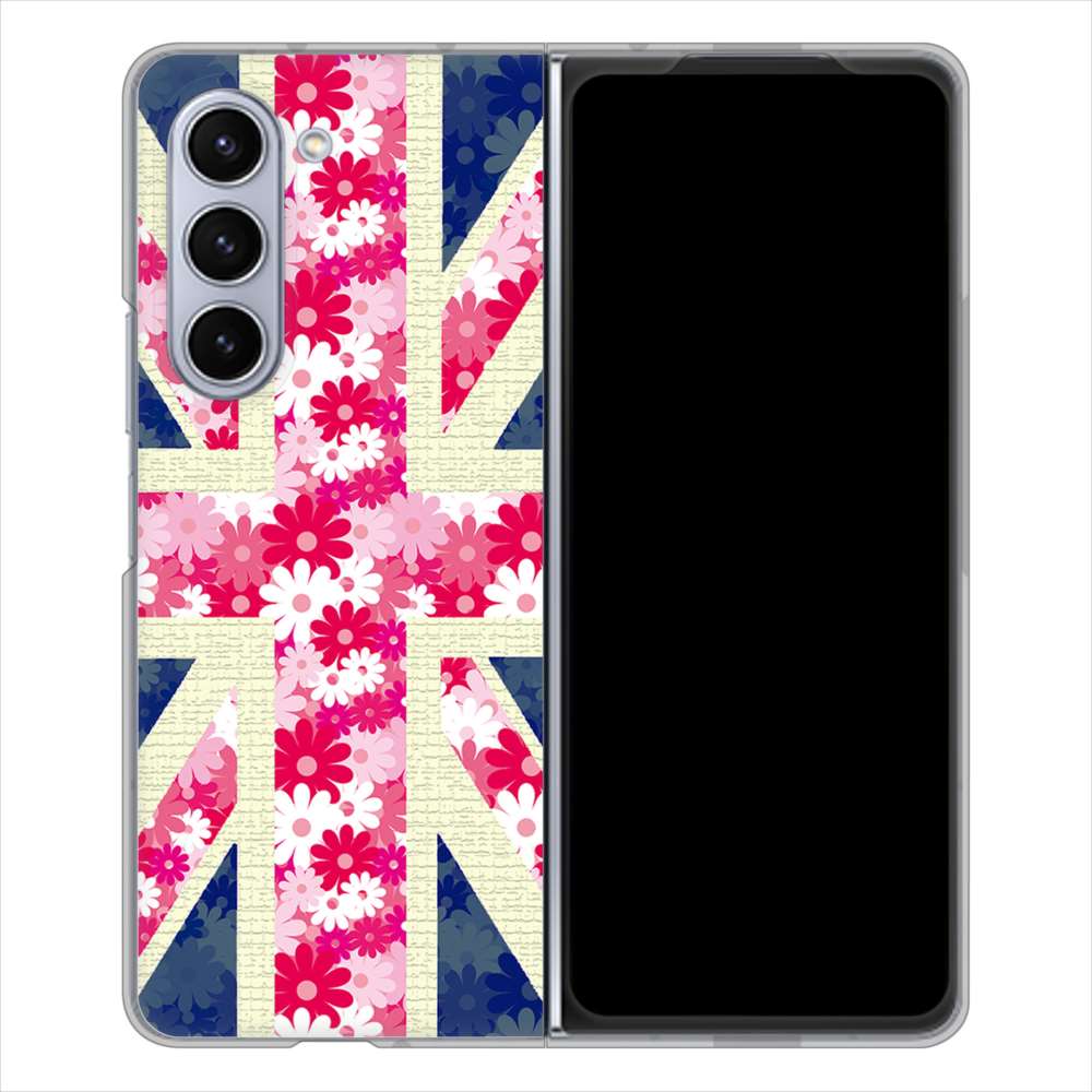 Galaxy Z Fold5 SCG22 au 高画質仕上げ 背面印刷 ハードケースユニオンジャック