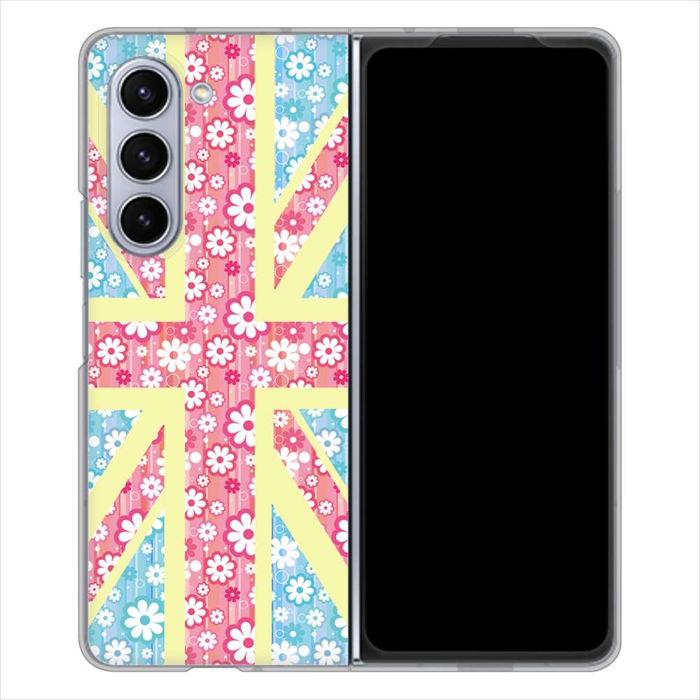 Galaxy Z Fold5 SCG22 au 高画質仕上げ 背面印刷 ハードケースユニオンジャック