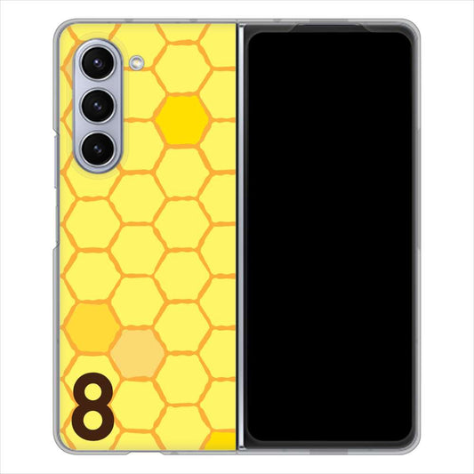 Galaxy Z Fold5 SCG22 au IB913 はちの巣 ハードケース 背面印刷