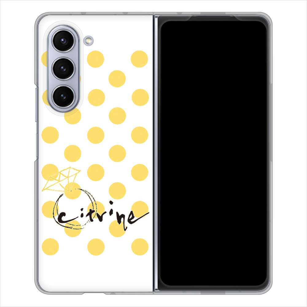 Galaxy Z Fold5 SCG22 au 高画質仕上げ 背面印刷 ハードケース大野詠舟 誕生石