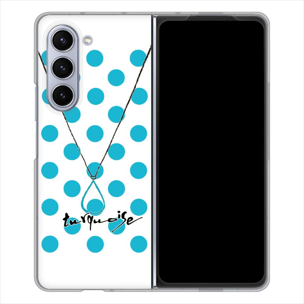 Galaxy Z Fold5 SCG22 au 高画質仕上げ 背面印刷 ハードケース大野詠舟 誕生石