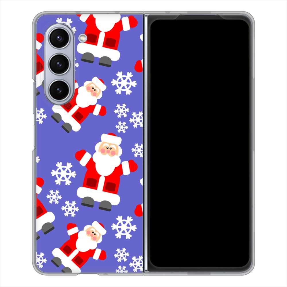 Galaxy Z Fold5 SCG22 au 高画質仕上げ 背面印刷 ハードケースクリスマス