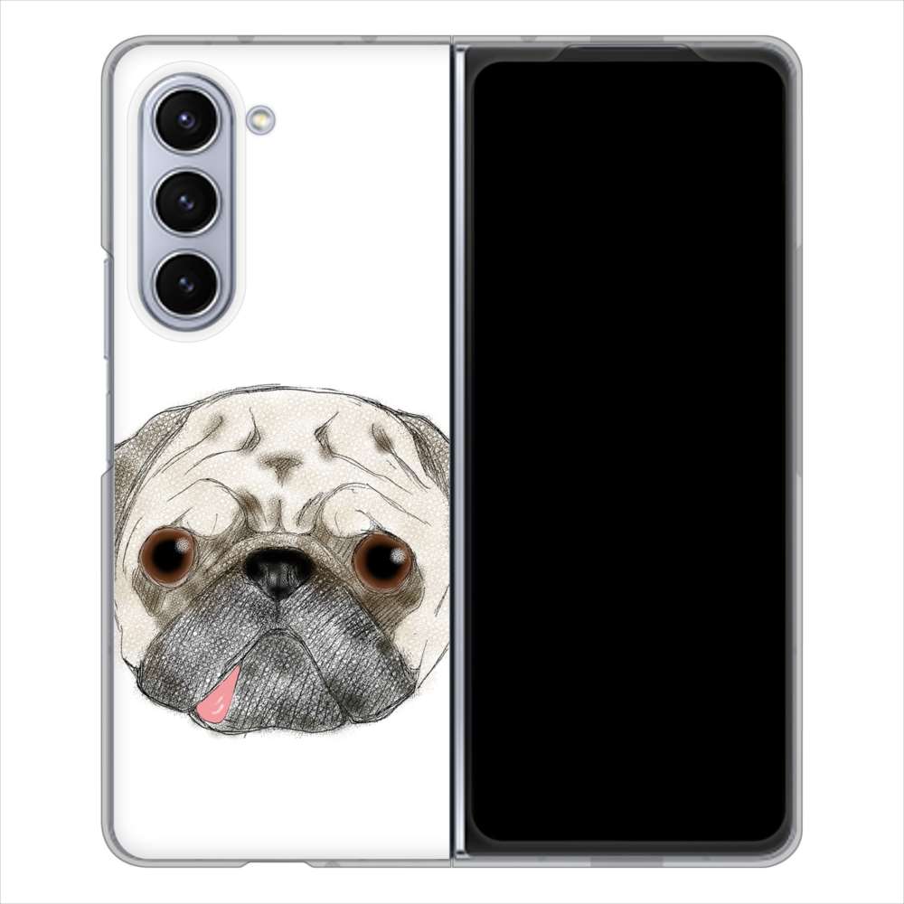 Galaxy Z Fold5 SCG22 au 高画質仕上げ 背面印刷 ハードケースパグ