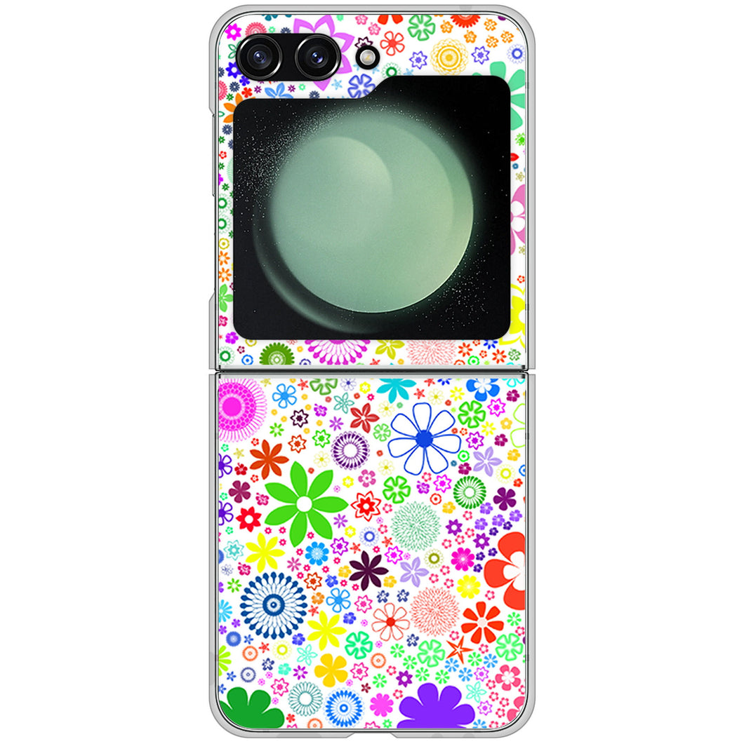 Galaxy Z Flip5 SCG23 au 高画質仕上げ 背面印刷 ハードケースリバティプリント
