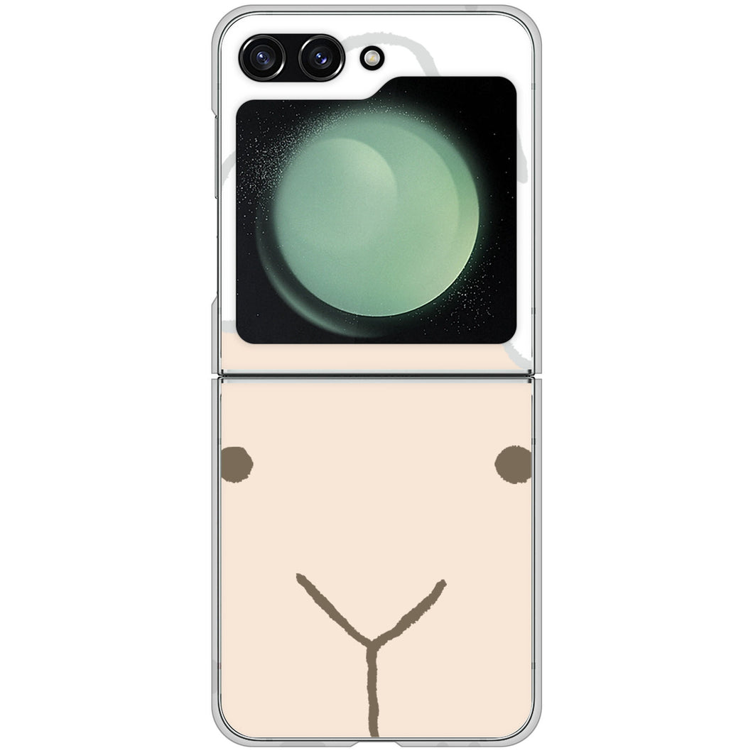 Galaxy Z Flip5 SCG23 au 高画質仕上げ 背面印刷 ハードケースドアップアニマル