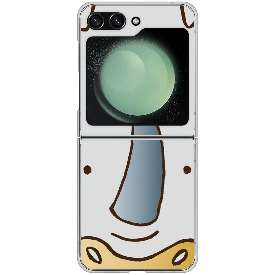 Galaxy Z Flip5 SCG23 au 高画質仕上げ 背面印刷 ハードケースドアップアニマル