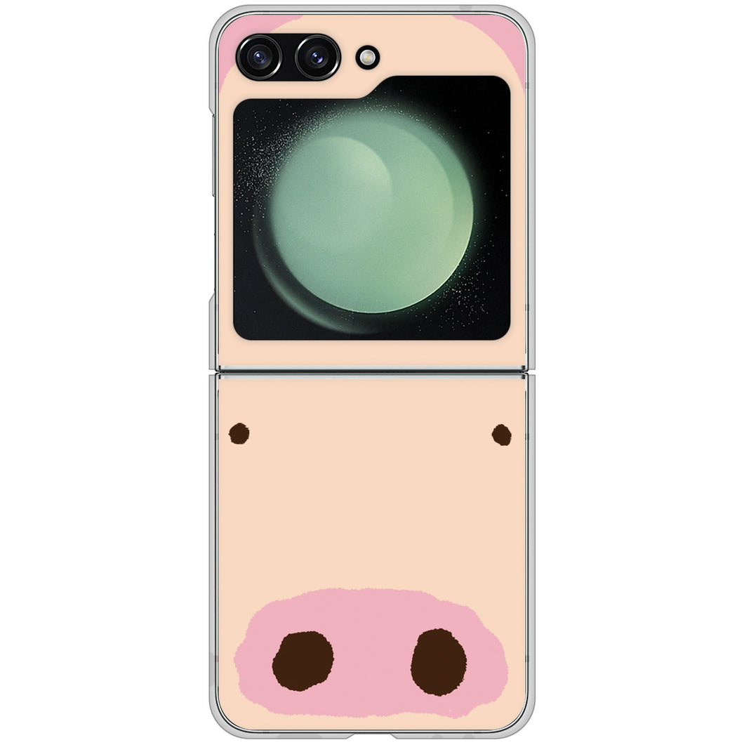 Galaxy Z Flip5 SCG23 au 高画質仕上げ 背面印刷 ハードケースドアップアニマル