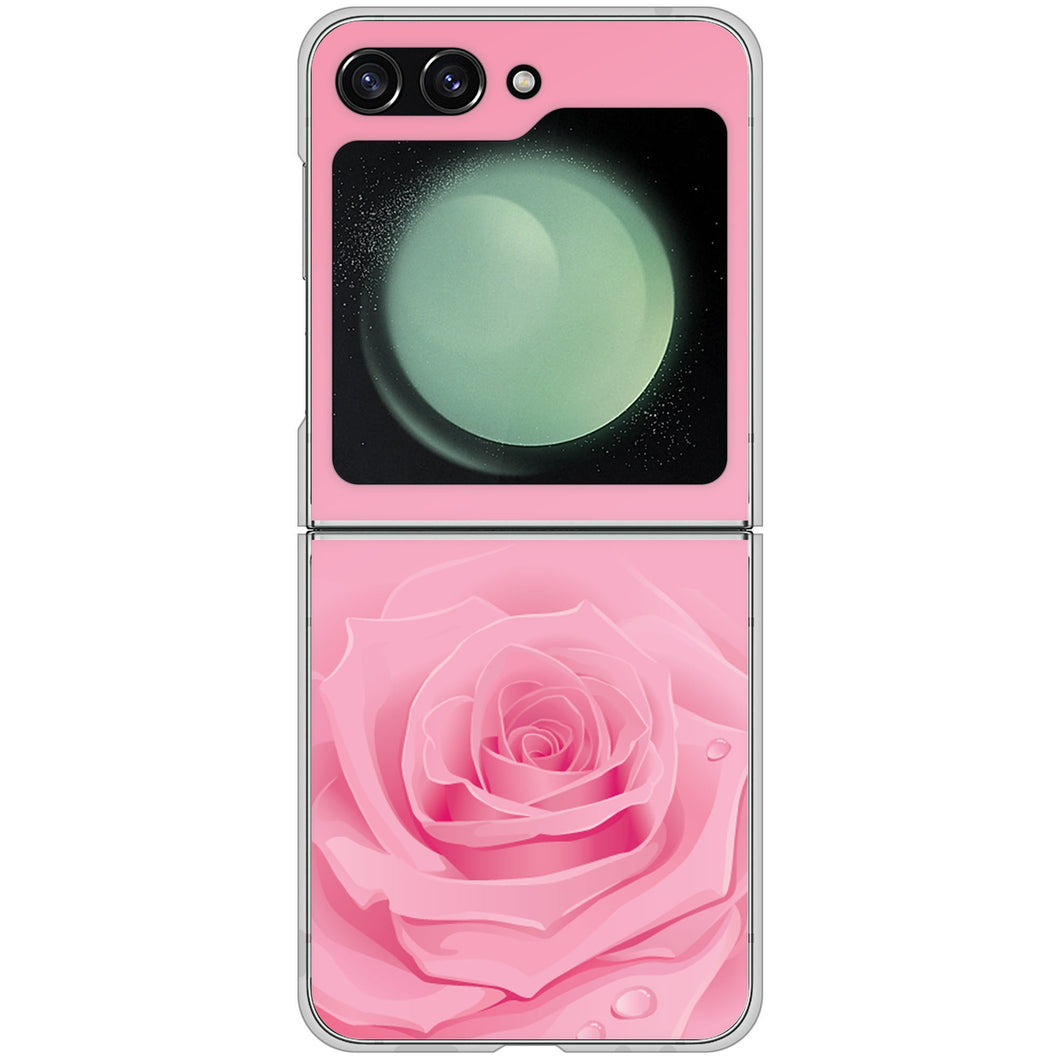 Galaxy Z Flip5 SCG23 au 高画質仕上げ 背面印刷 ハードケースバラ