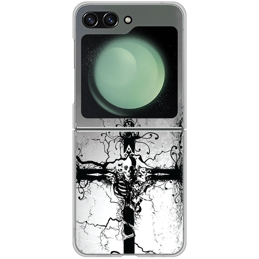 Galaxy Z Flip5 SCG23 au 高画質仕上げ 背面印刷 ハードケース 【432 張付の骸】