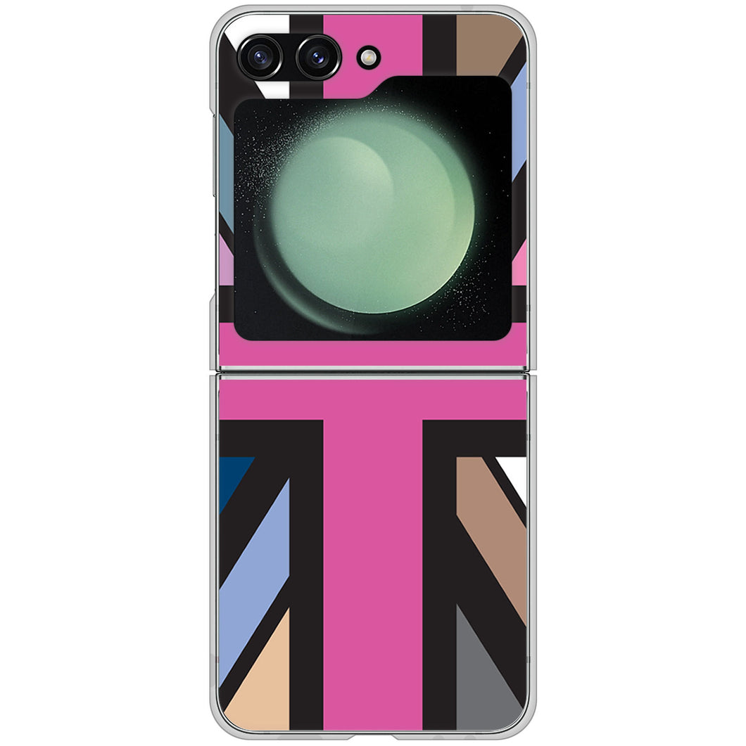 Galaxy Z Flip5 SCG23 au 高画質仕上げ 背面印刷 ハードケースユニオンジャック