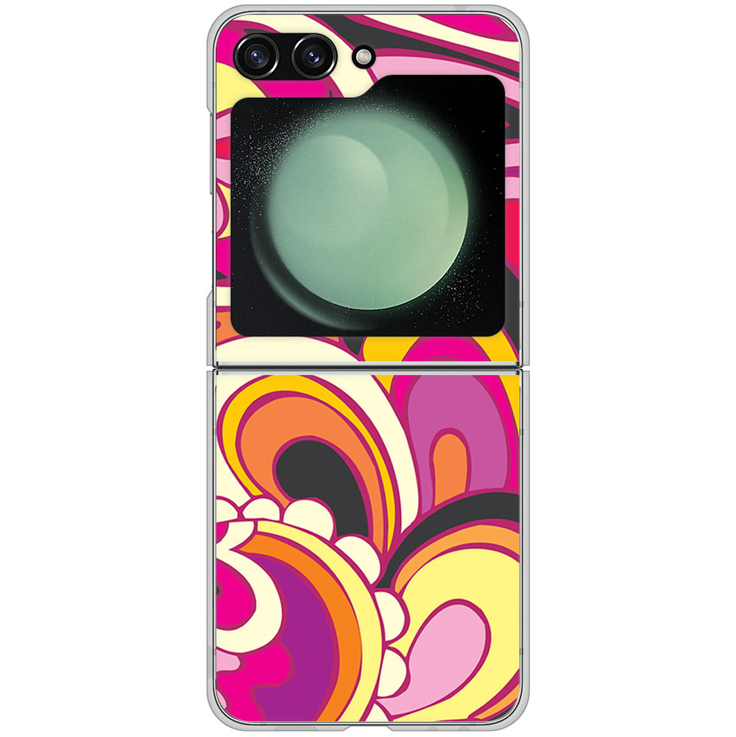 Galaxy Z Flip5 SCG23 au 高画質仕上げ 背面印刷 ハードケース 【586 ブローアップカラー】