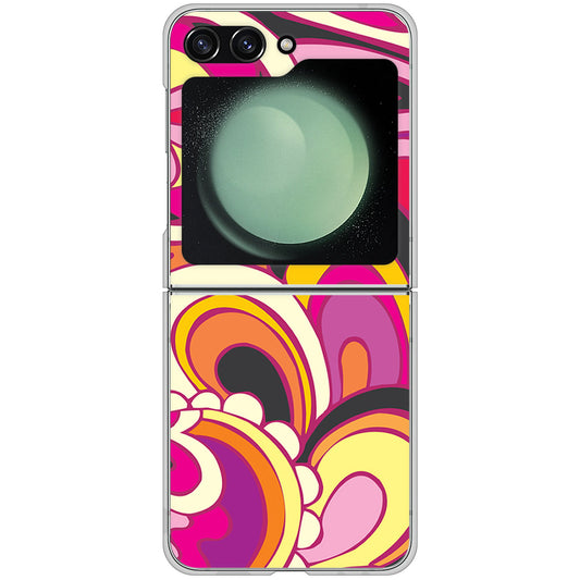 Galaxy Z Flip5 SCG23 au 高画質仕上げ 背面印刷 ハードケース 【586 ブローアップカラー】