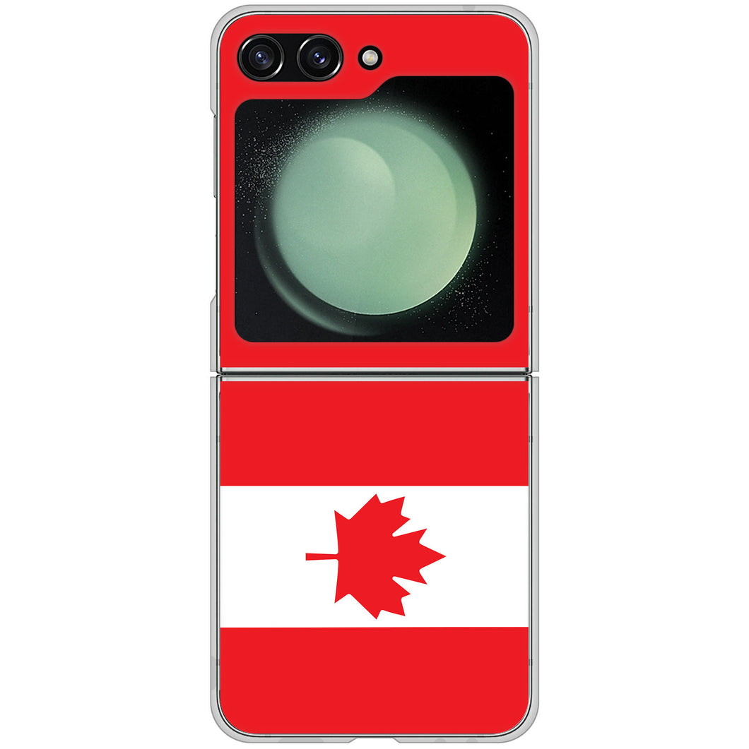 Galaxy Z Flip5 SCG23 au 高画質仕上げ 背面印刷 ハードケース国旗