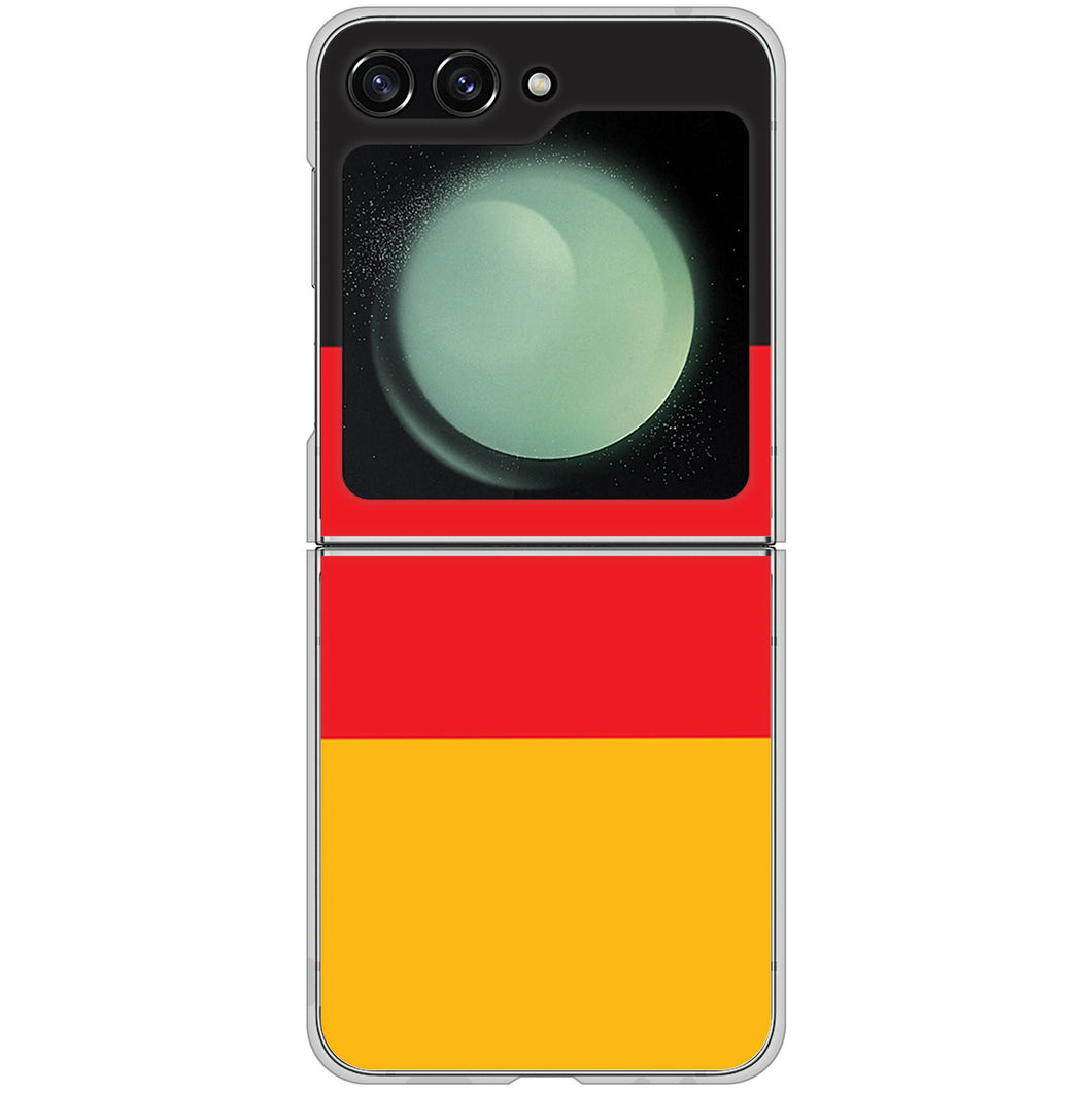 Galaxy Z Flip5 SCG23 au 高画質仕上げ 背面印刷 ハードケース国旗