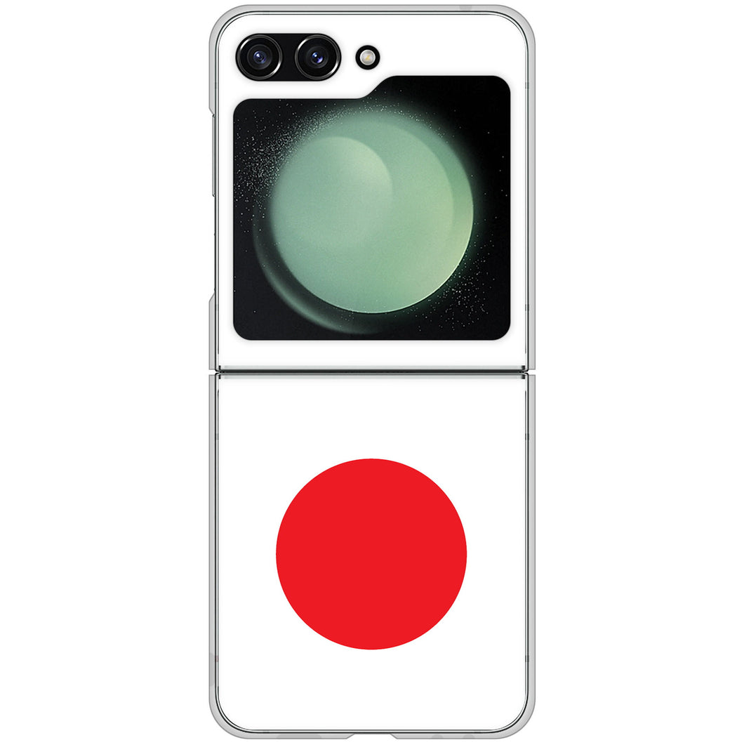 Galaxy Z Flip5 SCG23 au 高画質仕上げ 背面印刷 ハードケース国旗