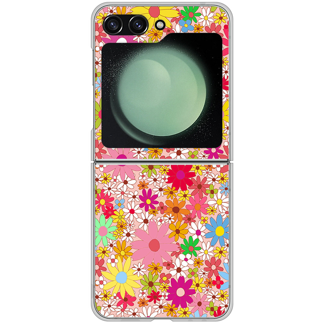 Galaxy Z Flip5 SCG23 au 高画質仕上げ 背面印刷 ハードケースリバティプリント