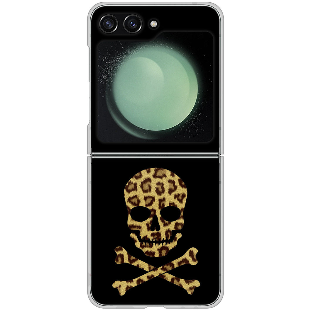 Galaxy Z Flip5 SCG23 au 高画質仕上げ 背面印刷 ハードケースドクロフレーム