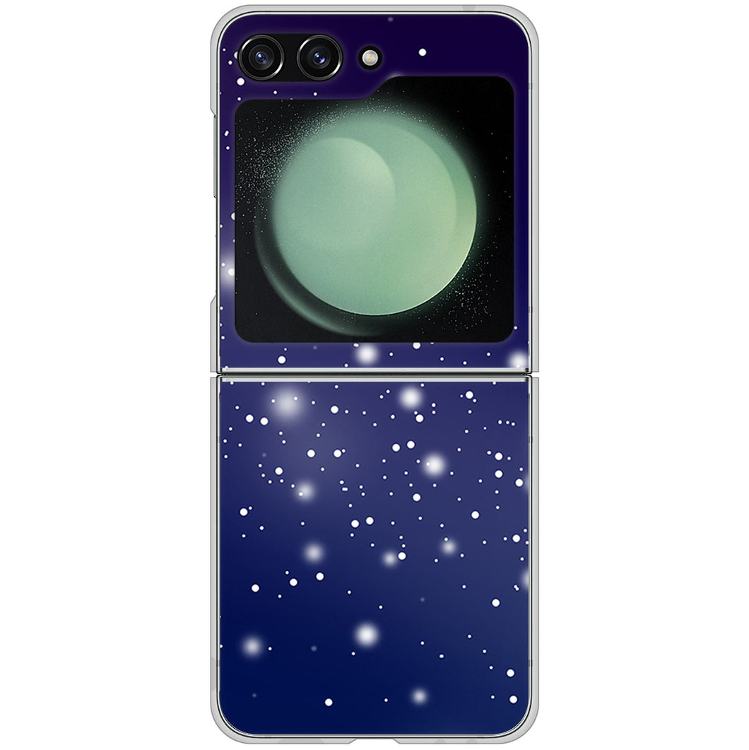 Galaxy Z Flip5 SCG23 au 高画質仕上げ 背面印刷 ハードケース 【1271 天空の川】