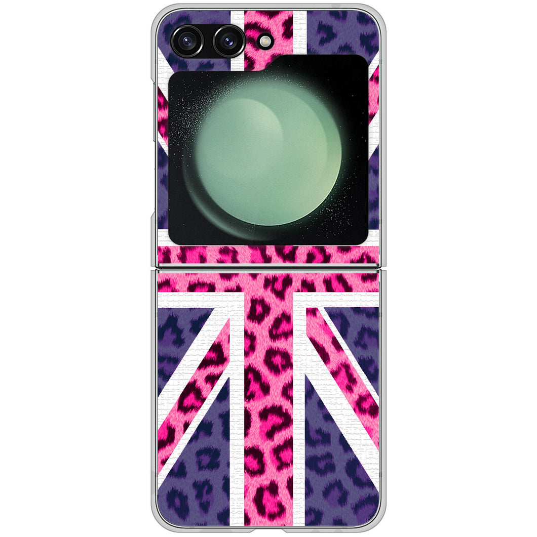 Galaxy Z Flip5 SCG23 au 高画質仕上げ 背面印刷 ハードケースユニオンジャック