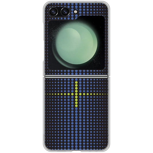 Galaxy Z Flip5 SCG23 au 高画質仕上げ 背面印刷 ハードケース 【IB907 グラデーションドット】