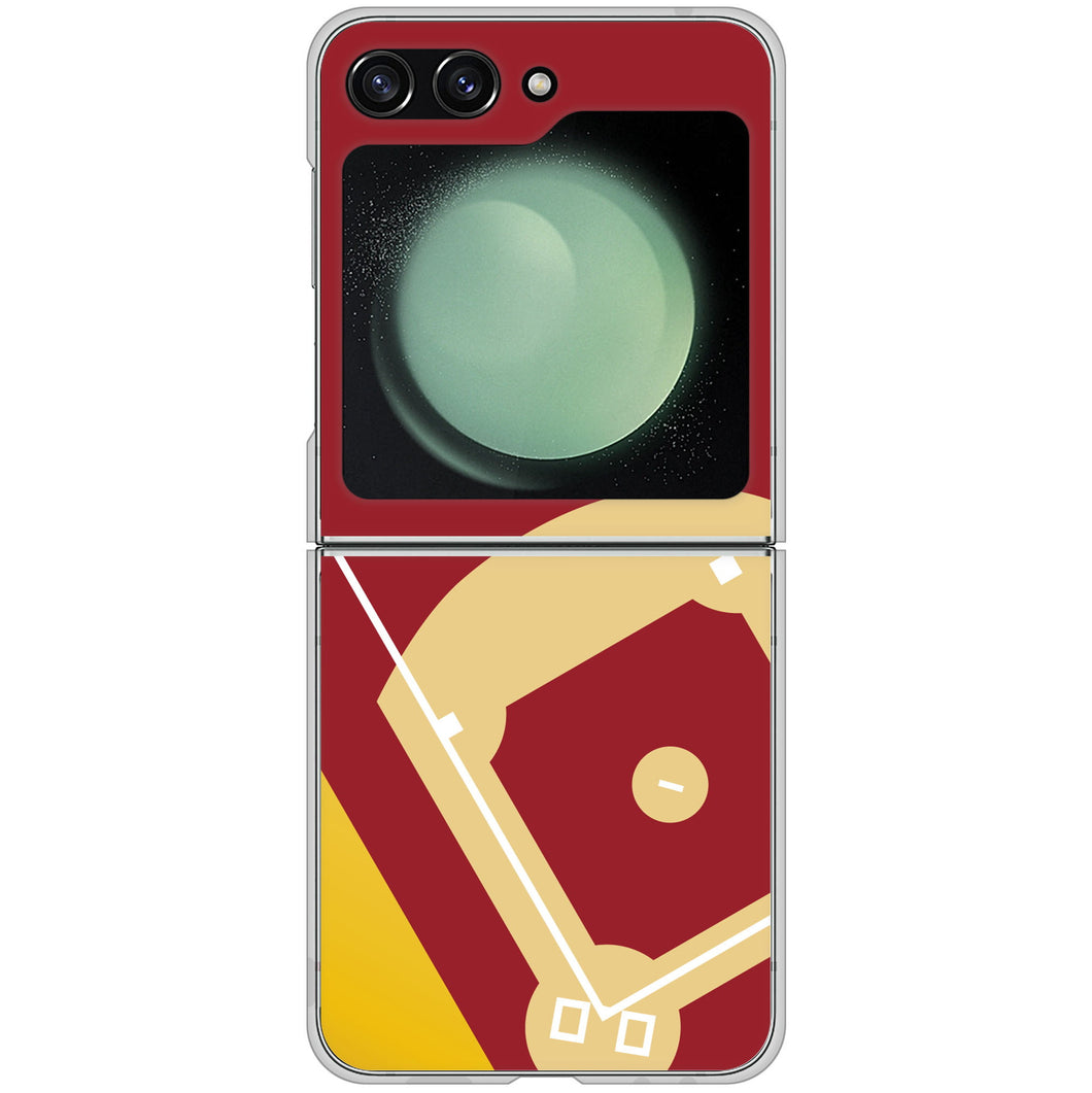 Galaxy Z Flip5 SCG23 au 高画質仕上げ 背面印刷 ハードケースbaseball