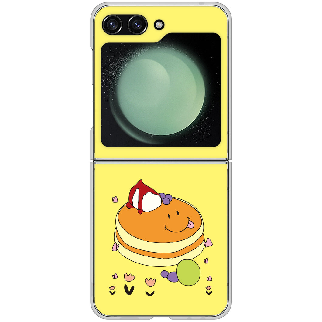 Galaxy Z Flip5 SCG23 au 高画質仕上げ 背面印刷 ハードケーススイーツイラスト