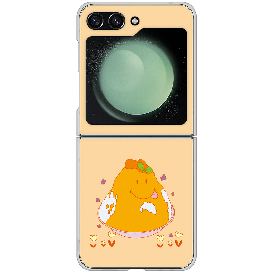 Galaxy Z Flip5 SCG23 au 高画質仕上げ 背面印刷 ハードケーススイーツイラスト