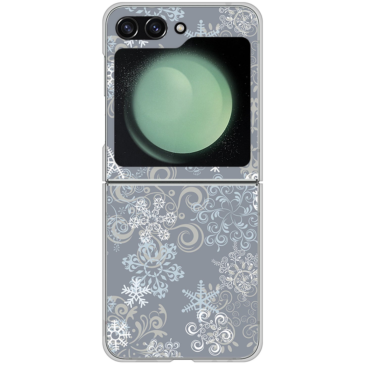 Galaxy Z Flip5 SCG23 au 高画質仕上げ 背面印刷 ハードケースクリスマス
