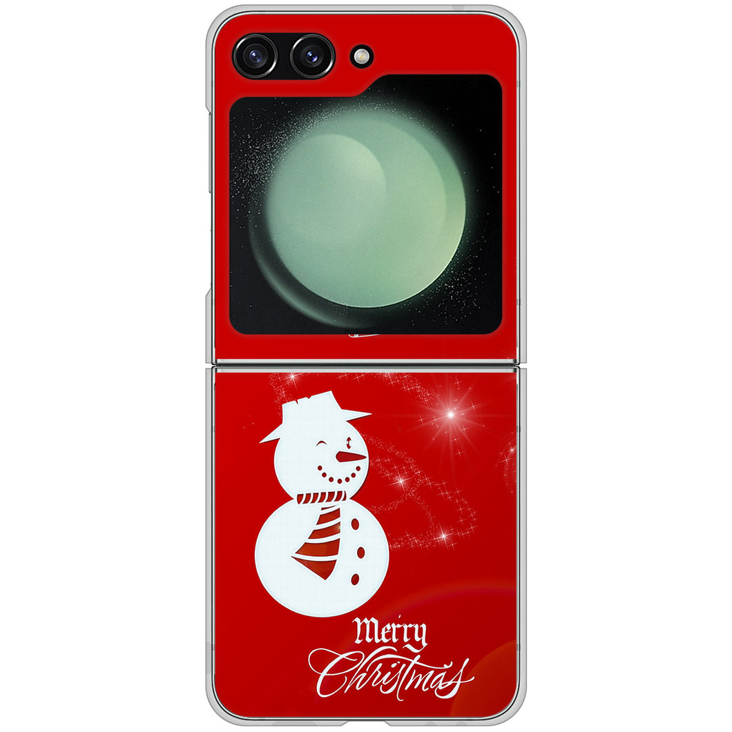 Galaxy Z Flip5 SCG23 au 高画質仕上げ 背面印刷 ハードケースクリスマス