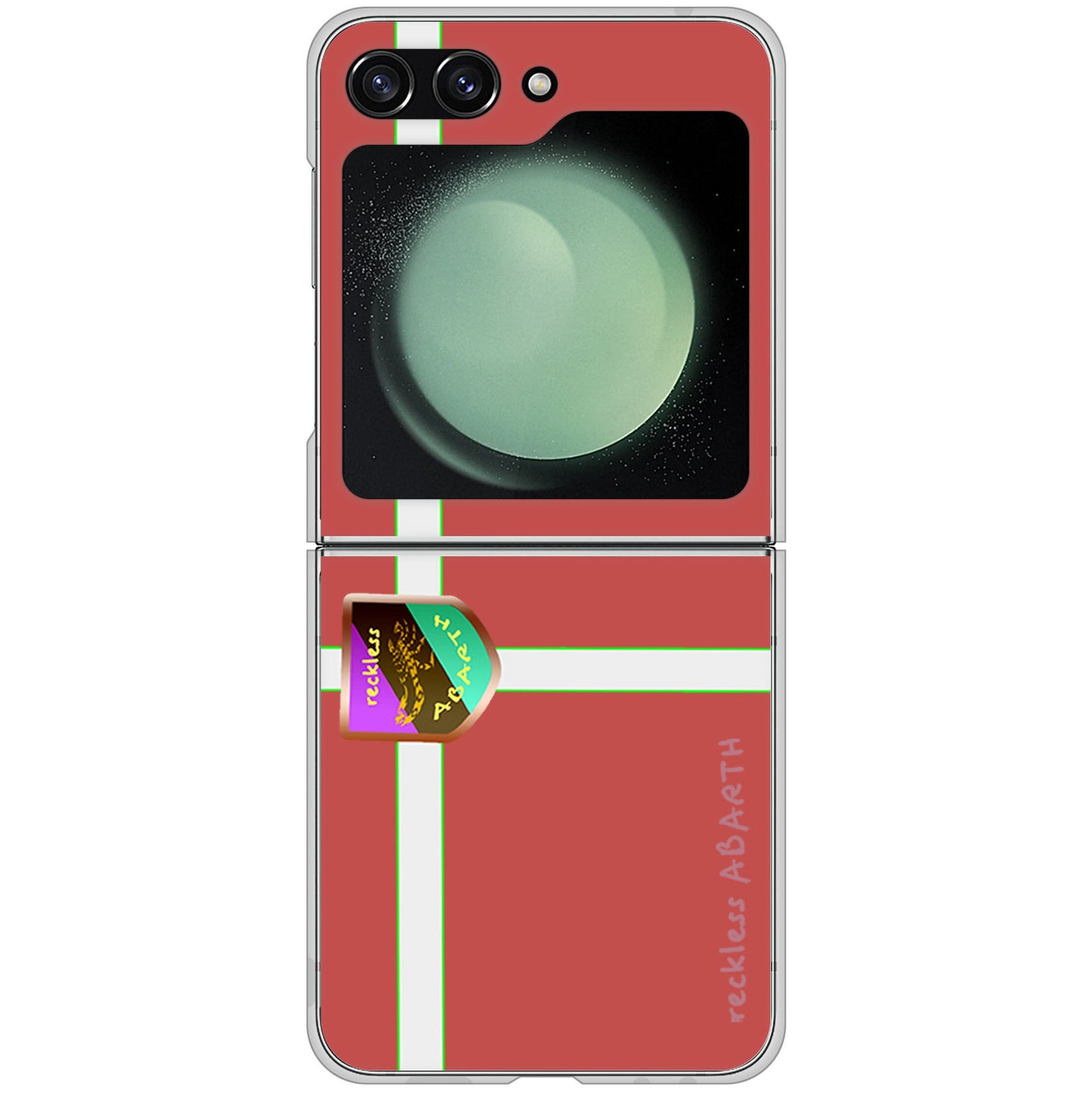 Galaxy Z Flip5 SCG23 au 高画質仕上げ 背面印刷 ハードケースアバルト