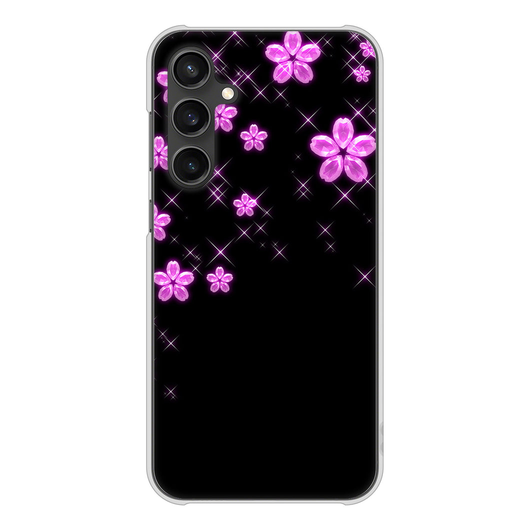 Galaxy S23 FE SCG24 au 高画質仕上げ 背面印刷 ハードケース 【019 桜クリスタル】