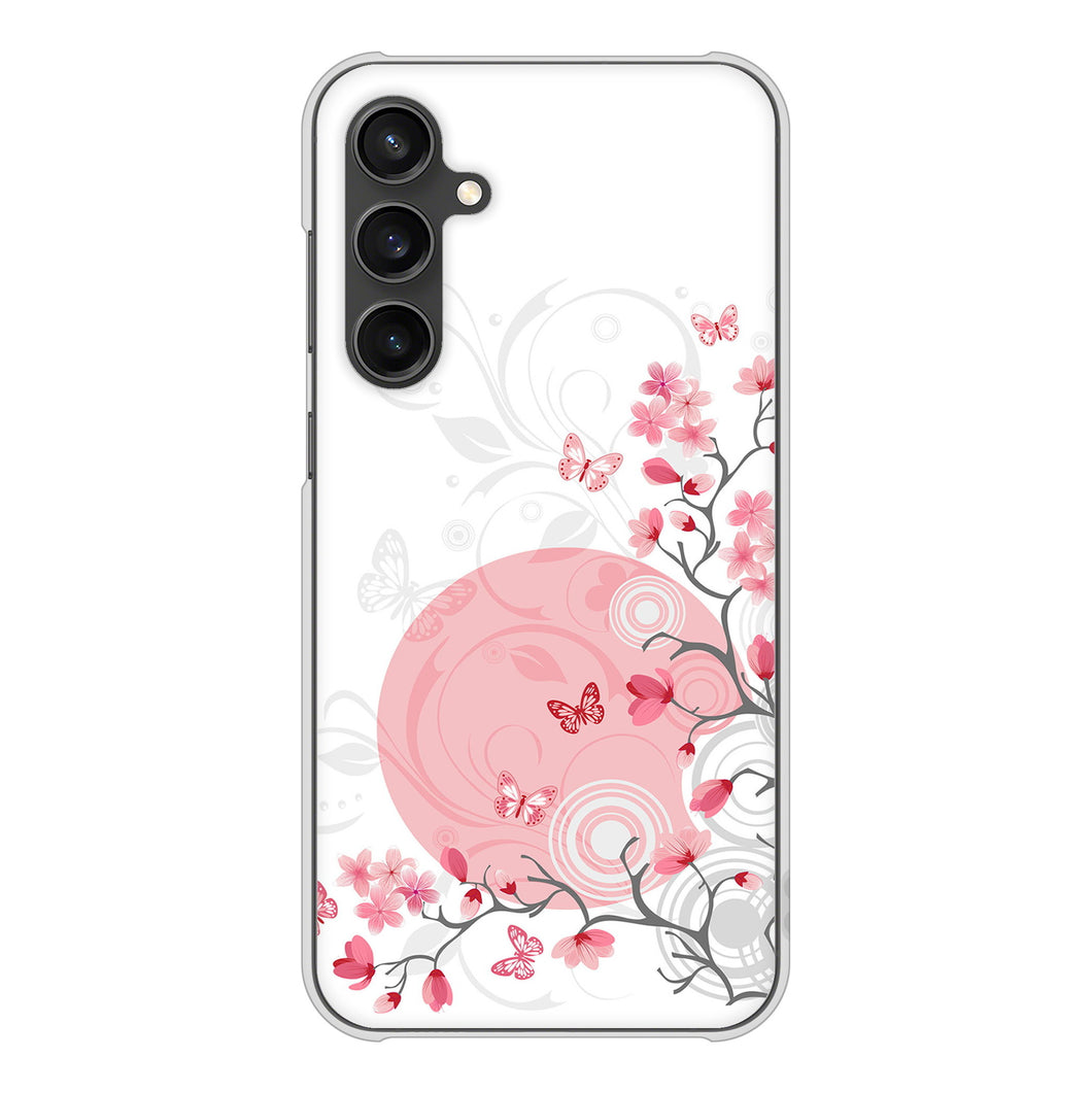 Galaxy S23 FE SCG24 au 高画質仕上げ 背面印刷 ハードケースバタフライ