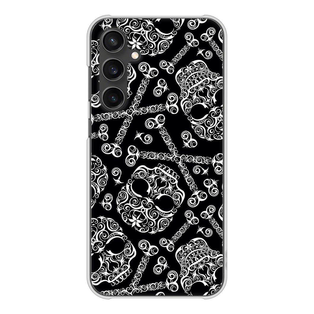 Galaxy S23 FE SCG24 au 高画質仕上げ 背面印刷 ハードケース 【363 ドクロの刺青】